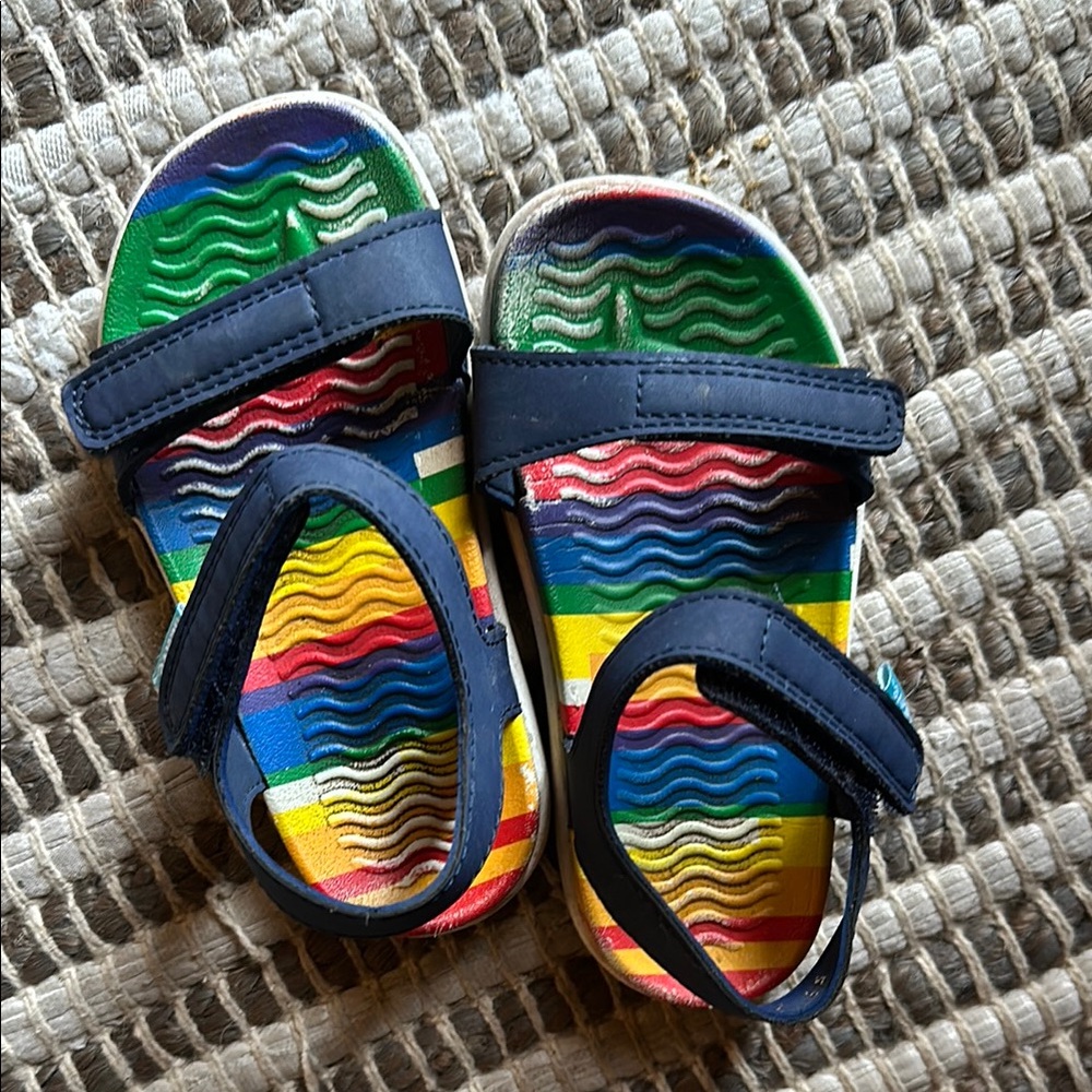 Native Blue and Green Sandals for Water Activities
